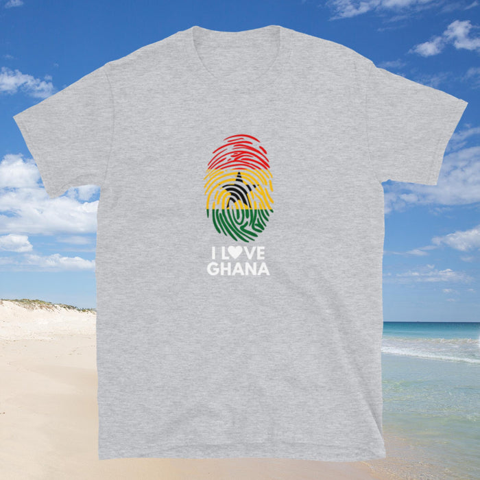 I Love Ghana Fingerprint Unisex T-Shirt