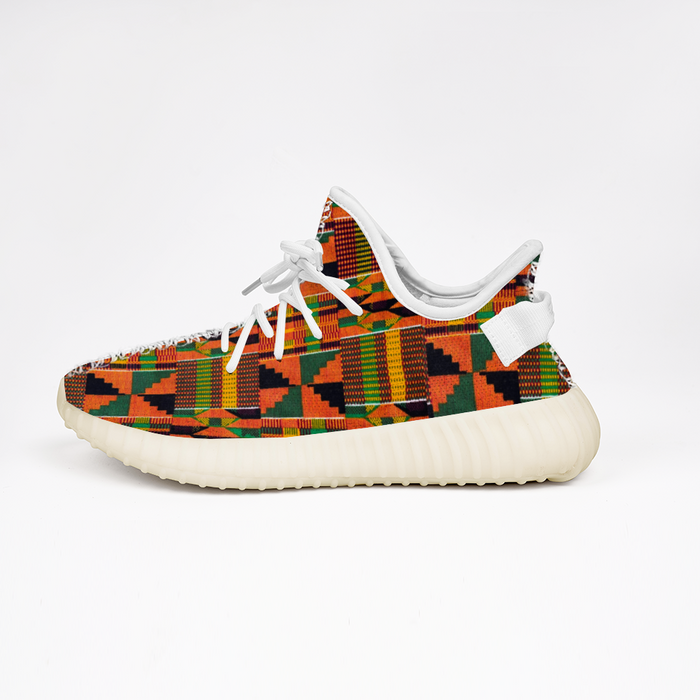 OG Kente African Print Shoes Classic White Breathable Lightweight Sneakers