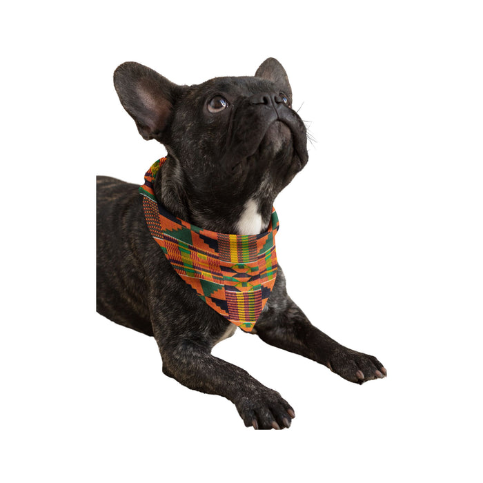 Classic Orange Kente Bandana Scarf