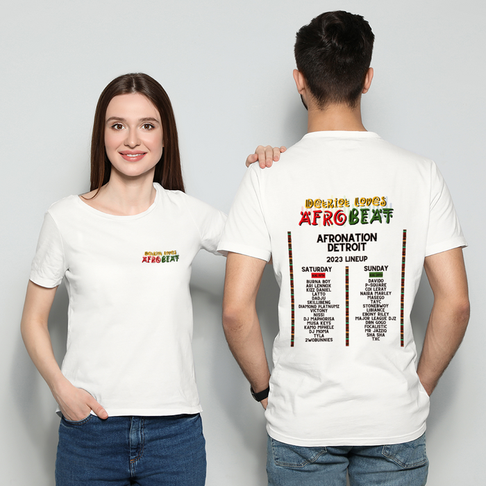 Detroit Loves Afrobeat Afronation Concert A Short Sleeve T-shirt Tee