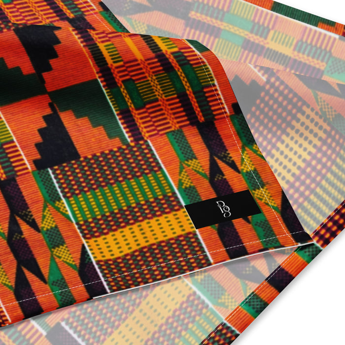 Classic Orange Kente Bandana Scarf