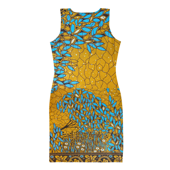 Essence Tree African Print Body Con Dress