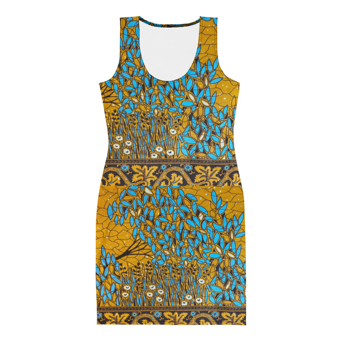 Essence Tree African Print Body Con Dress