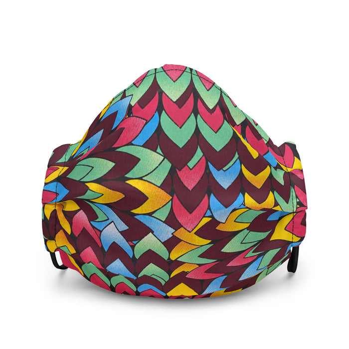 Chevron African Print Face Mask