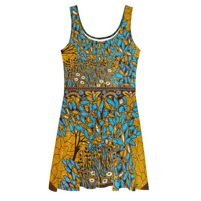 Essence Tree African Print Skater Dress XS-3XL