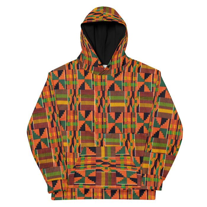 OG Orange Kente Unisex Hoodie XS-3XL