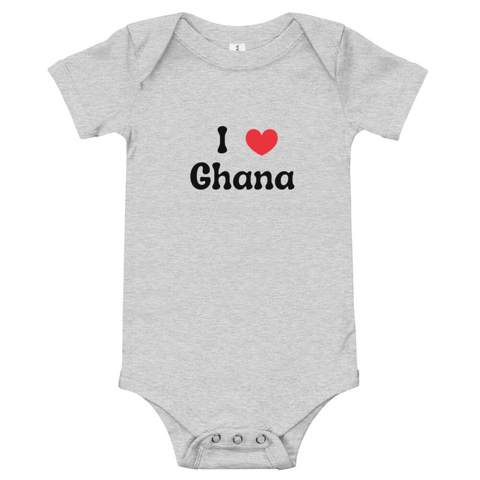 I Love Ghana Baby Bodysuit