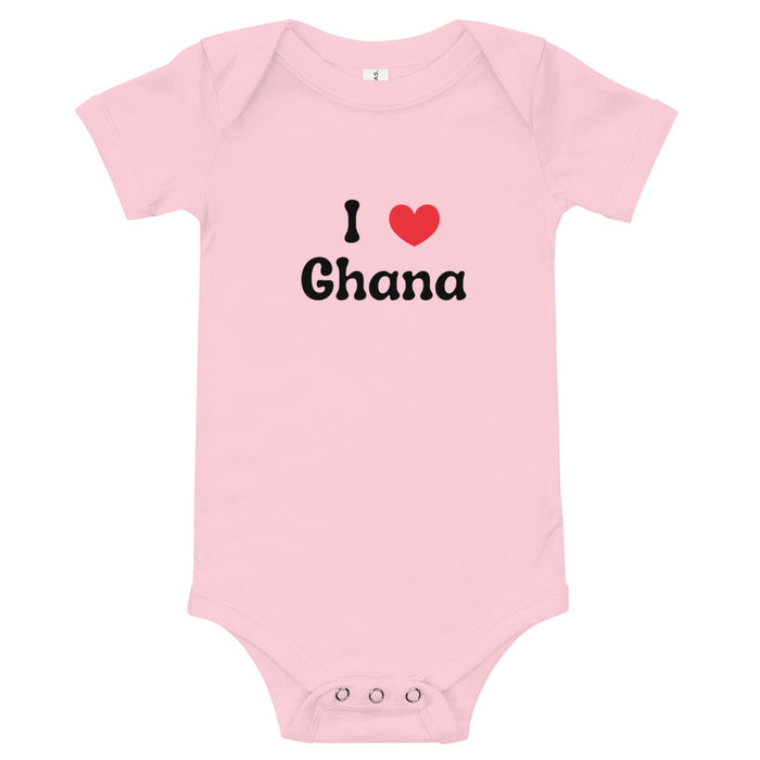 I Love Ghana Baby Bodysuit