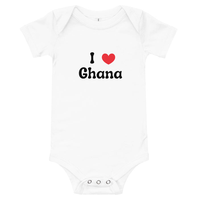 I Love Ghana Baby Bodysuit