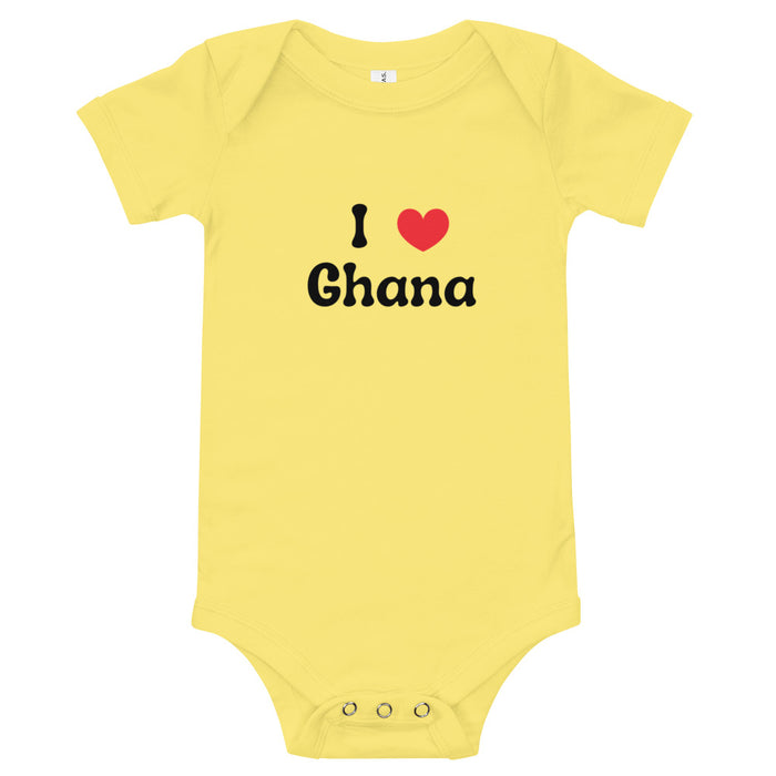 I Love Ghana Baby Bodysuit