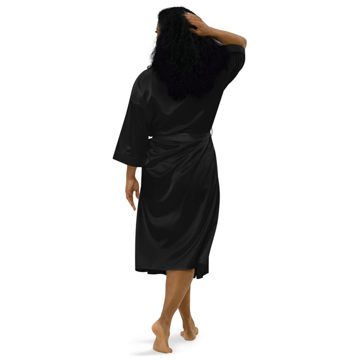 African beauty Satin Bathrobe