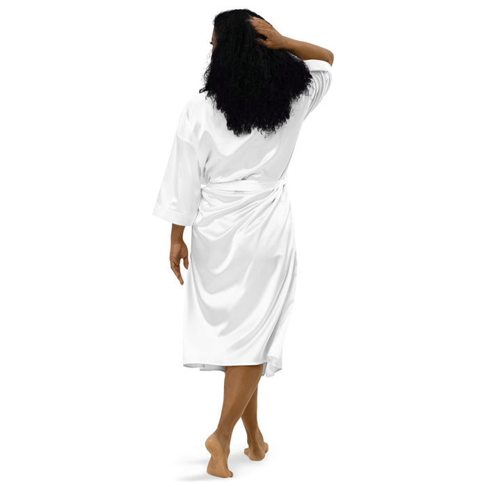 African beauty Satin Bathrobe