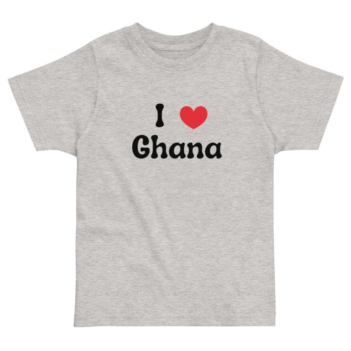 I Love Ghana Toddler Jersey T-Shirt