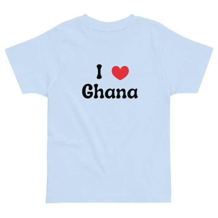 I Love Ghana Toddler Jersey T-Shirt