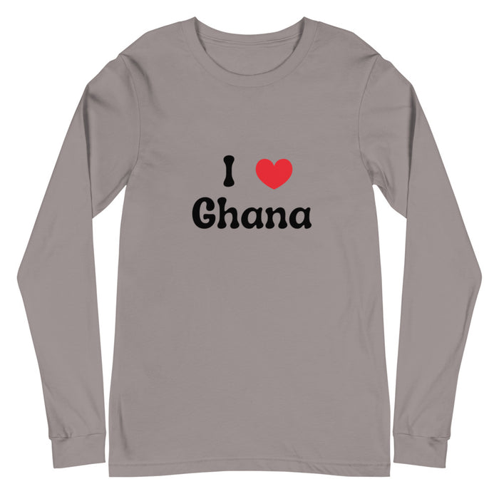 I love Ghana Long Sleeve T-Shirt XS-2XL