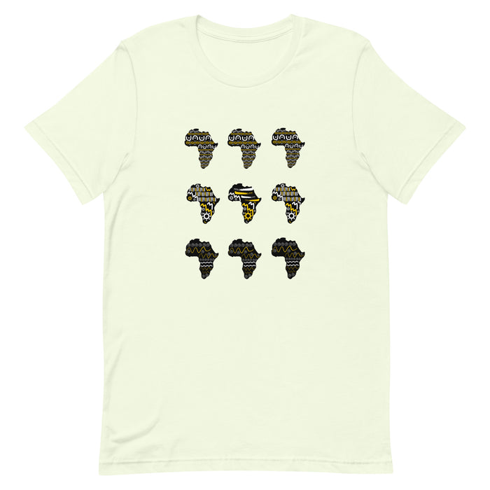 Continental Africa Graffiti  3x3 T-Shirt XS-4XL