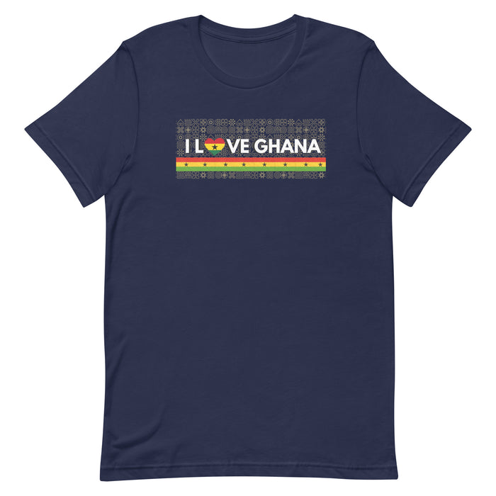 I Love Ghana Adinkra Adult Unisex T-Shirt XS-4XL