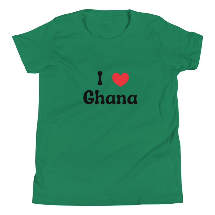 I Love Ghana Youth Short Sleeve T-Shirt S-XL