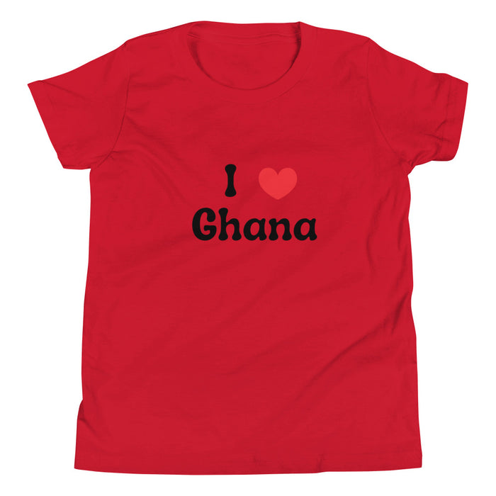 I Love Ghana Youth Short Sleeve T-Shirt S-XL