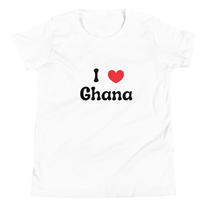 I Love Ghana Youth Short Sleeve T-Shirt S-XL